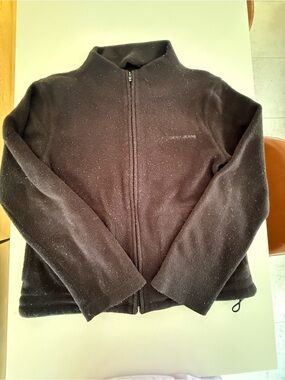 Vintage DKNY Jeans Black Full-Zip Fleece Jacket